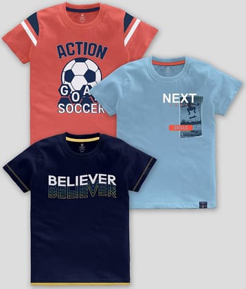 CODEZ Pack of 1 Boys Cotton Blend T-Shirt ( Multicolor )