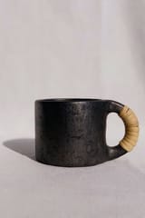 Longpi Black Pottery Tea Cups Pair