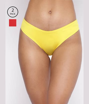 La Intimo Pack of 2 Polyester Bikini For Women ( Multicolor4 )