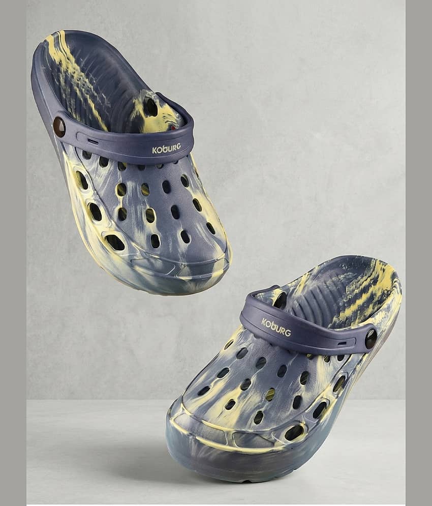 Koburg Rainbow Kids Marbled Clogs|Lightweight|EVA Upper & Sole | Grippy Sole|Flexible Comfort KF-204
