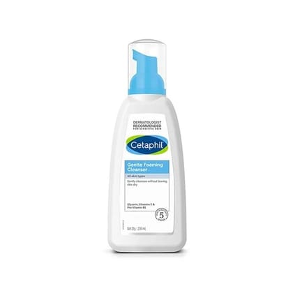 Cetaphil Gentle Foaming Cleanser for Dry to Normal Sensitive Skin - 236 ml