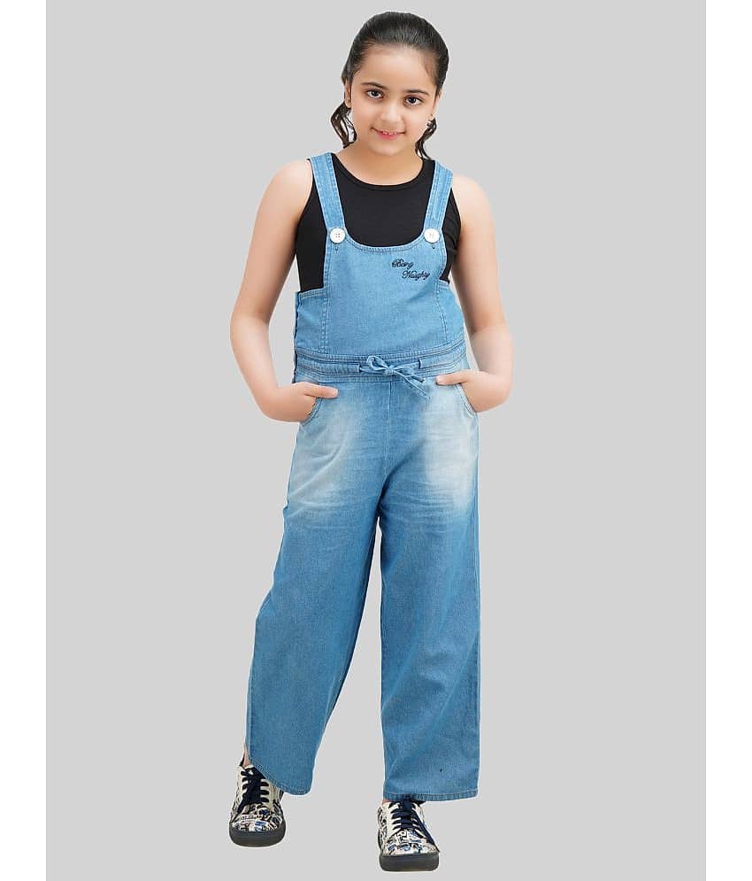 Being Naughty Girls Denim Dungarees ( Pack of 1 , Blue )