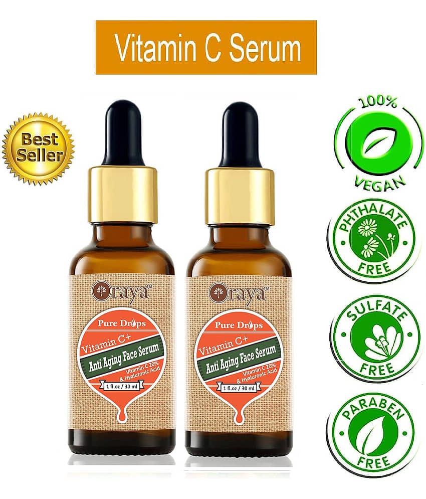 ORAYA Anti Aging Face Serum For Skin Brightening For Men & Women Face Serum 60 g Pack of 2