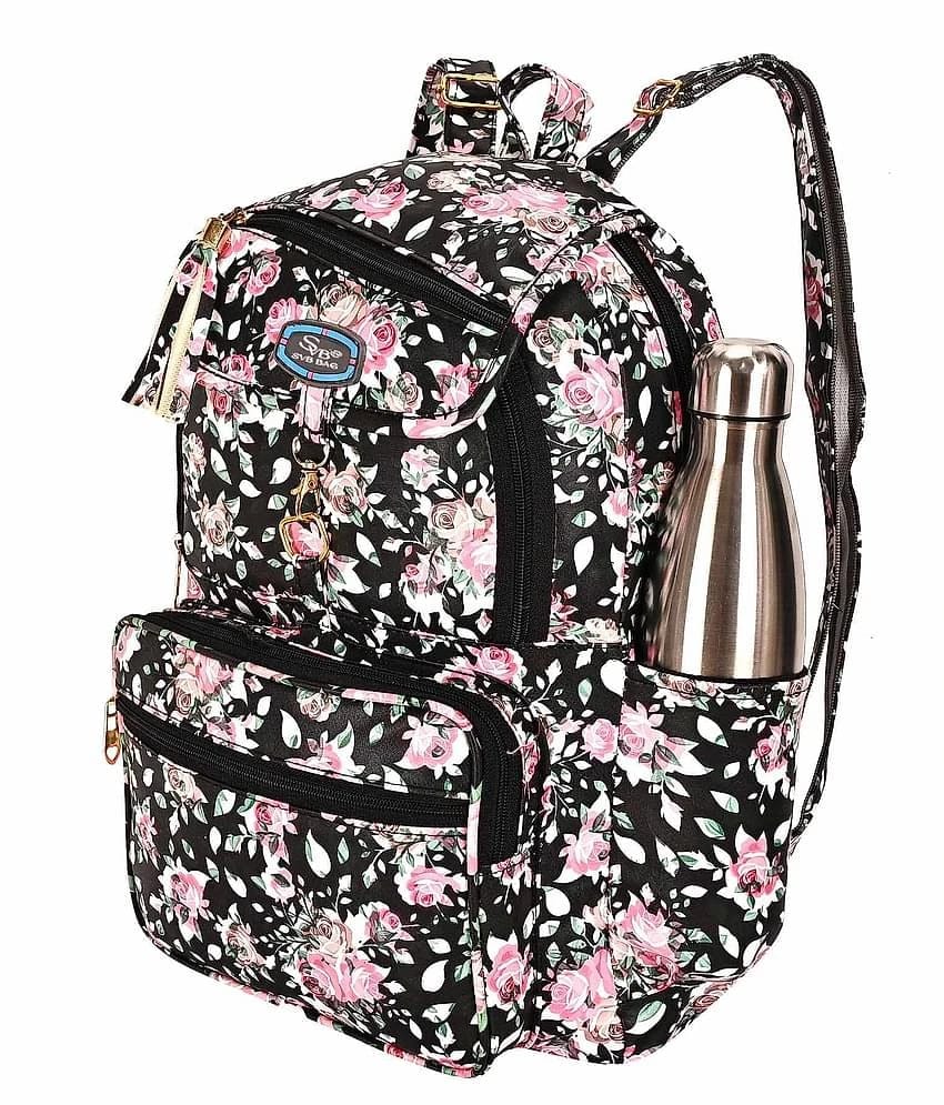 SVB BAG 35 Ltrs Polyester Backpack *For Boys & Girls ( Black ) - Black