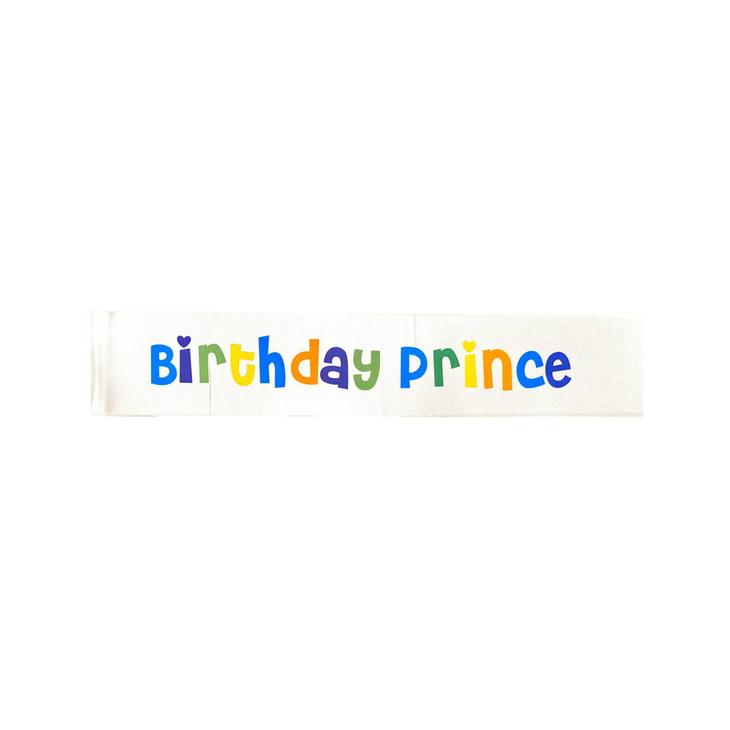 Birthday Prince Sash