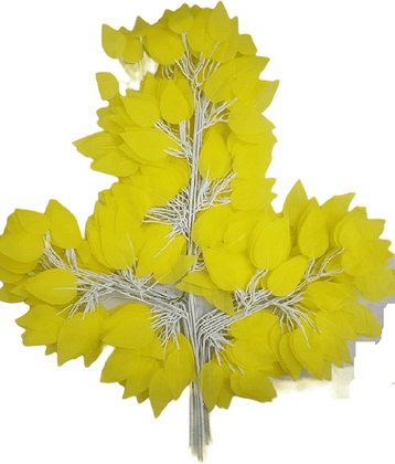 Green plant indoor - Yellow Wild Artificial Flowers Bunch ( Pack of 12 )