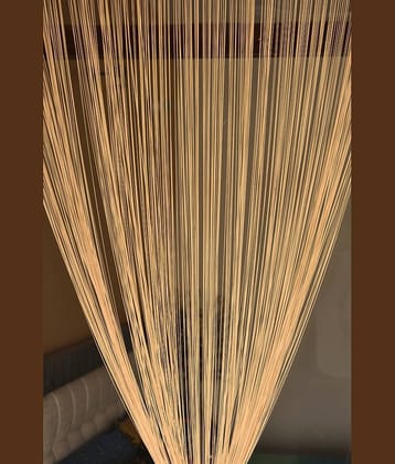 Homefab India Solid Semi-Transparent Rod Pocket Door Curtain 7ft (Pack of 1) - Purple