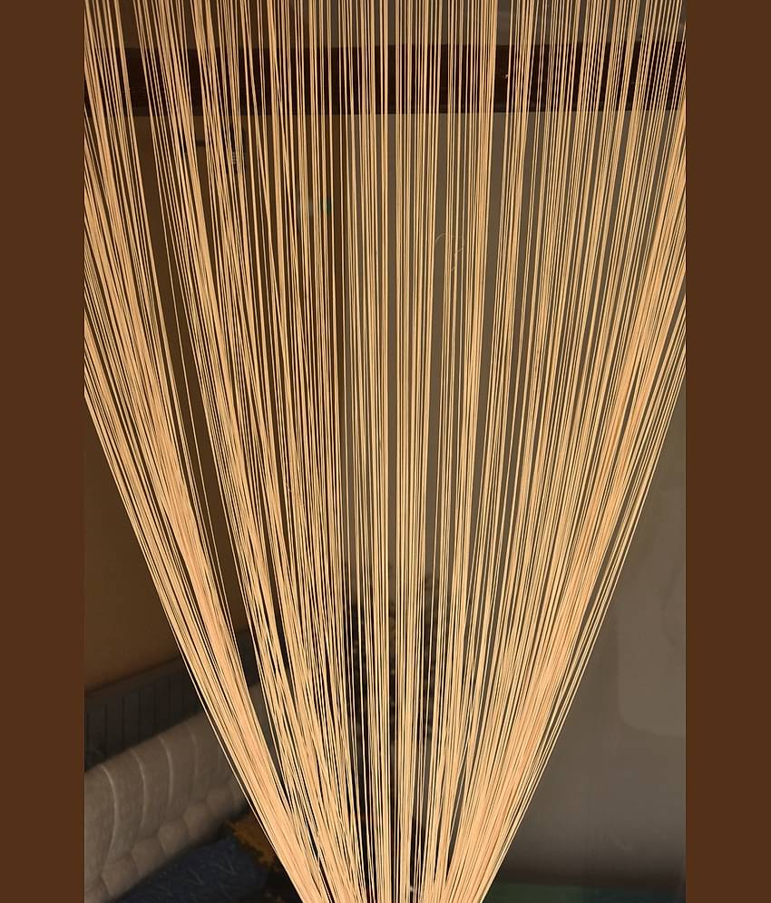 Homefab India Solid Semi-Transparent Rod Pocket Door Curtain 7ft (Pack of 1) - Purple