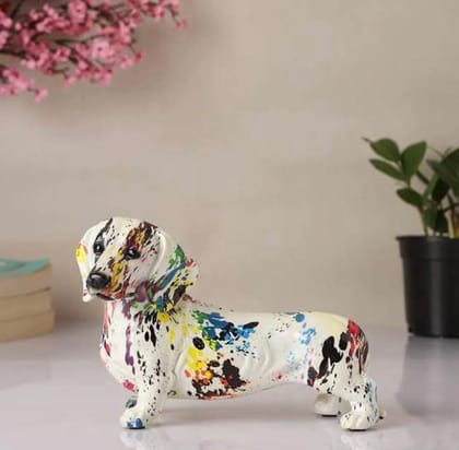 GRAFFITI WIENER DOG-Grafitti Pattern 1 / H: 10 | L: 13 | W: 3.5 (Inch)