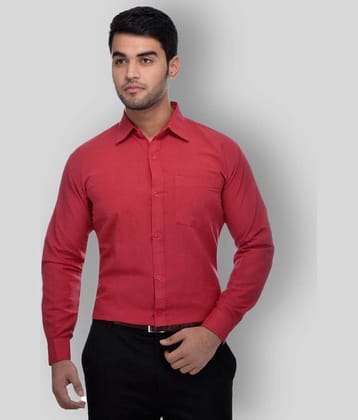 DESHBANDHU DBK - Red Cotton Regular Fit Men's Formal Shirt (Pack of 1)