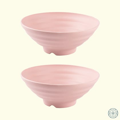 Wheat Straw Ramen Bowls-PLUSH PINK / OF 2