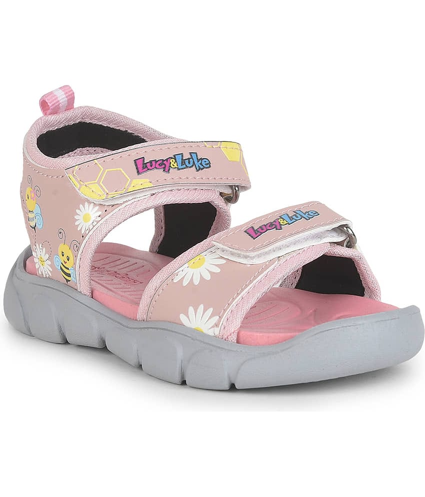 Liberty FLYNN-42 SeaGreen Velcro Sports Sandals For Kids