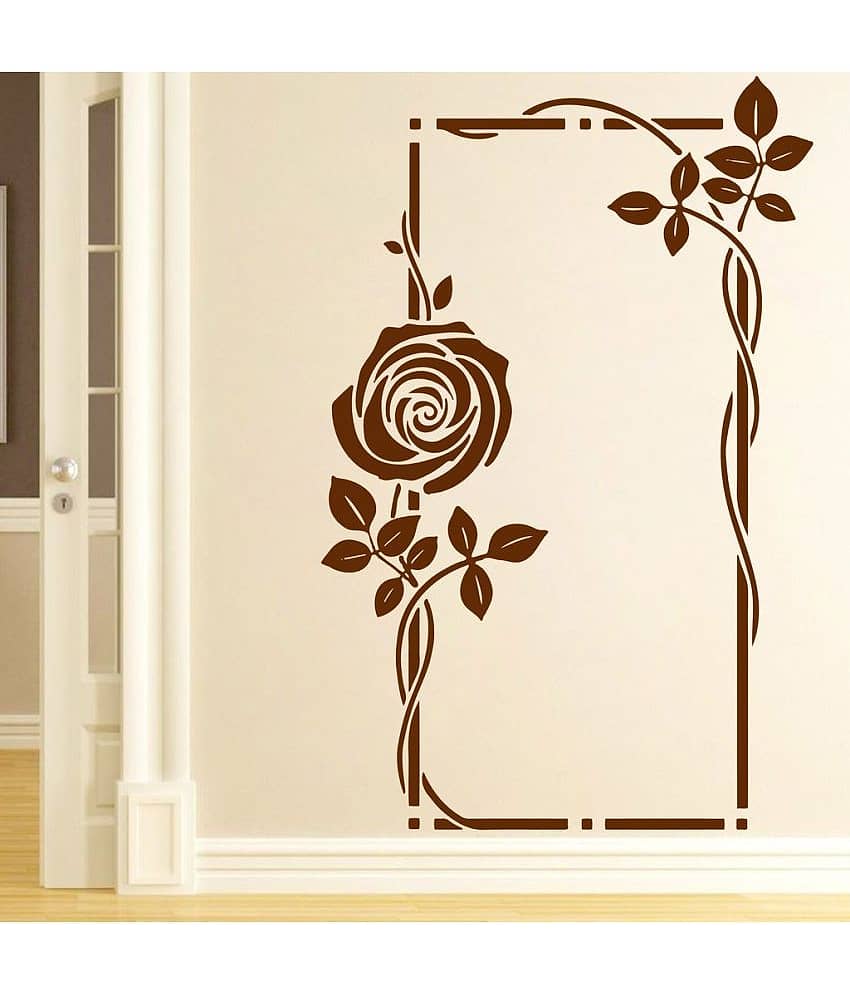 Decor Villa Mirror Flower PVC Wall Stickers