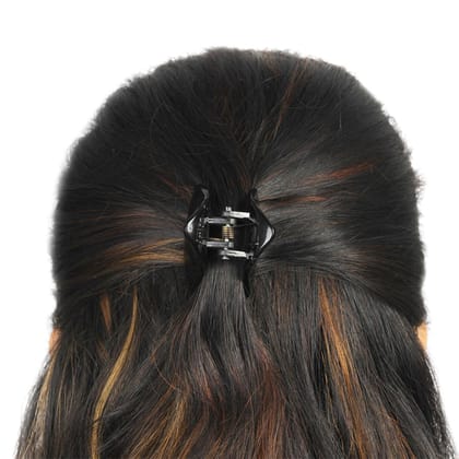 Black Set Of 6 Claw Clip