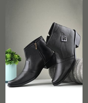 KARADDI Black Men's Casual Boots