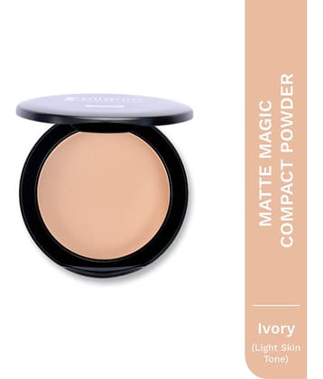 Pilgrim Ivory-05 Matte Finish Compact Powder Spf 25 Make Up,For All Skin Type,7G (pack Of 1)