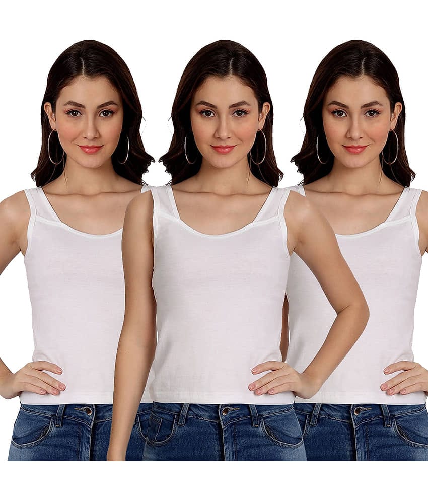 AIMLY Cotton Camisoles - Black Pack of 3