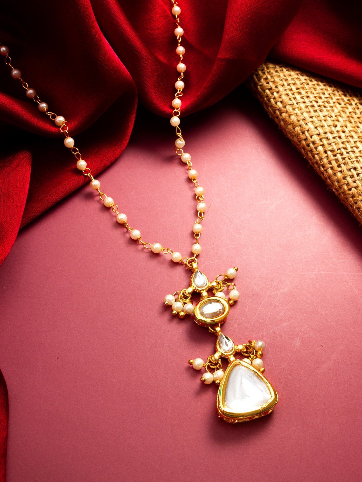 Morison Charming Pearl and Diamond Pendant Set Elegant and Dazzling