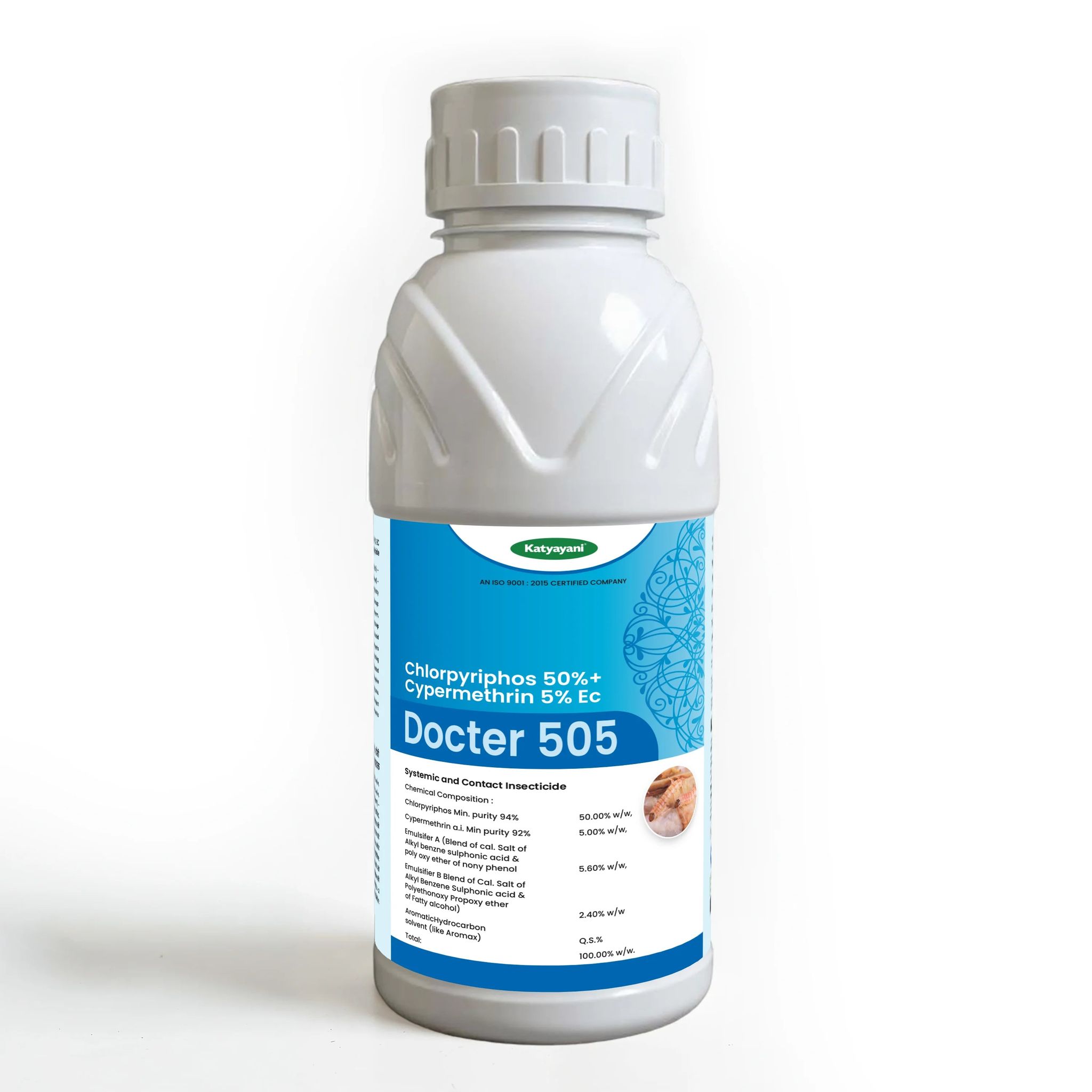 Katyayani Docter 505 | Chlorpyriphos 50% + Cypermethrin 5% Ec | Chemical Insecticide