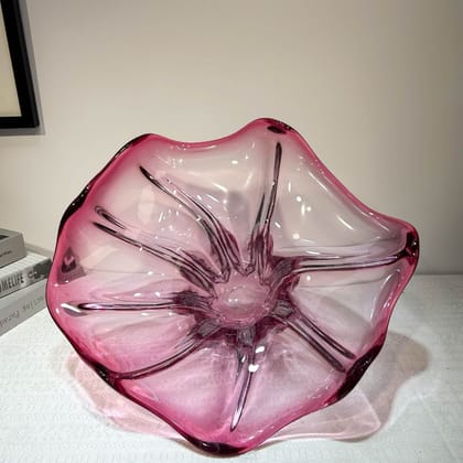 Pink Crystal Luxe Decorative Centerpiece & Platter
