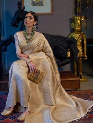 Designer lichi silk saree