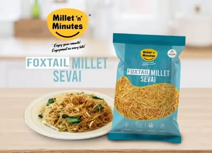 MilletnMinutes Multi Millet Sevai (Vermicelli) – Nutritious & Gluten-Free | Made with Finger Millet, Foxtail Millet & Pearl Millet | 180g Pack