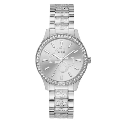 Guess Women 38 mm Silver Dial Analog Watch- U1280L1-Silver
