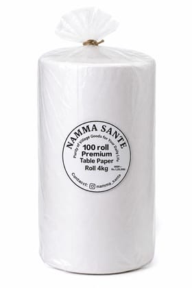 Premium Table Paper Roll 4kg, Table Paper Roll 4kg, Disposable Table Paper Roll, Restaurant Table Paper Roll, Kraft Table Paper Roll 4kg×100roll