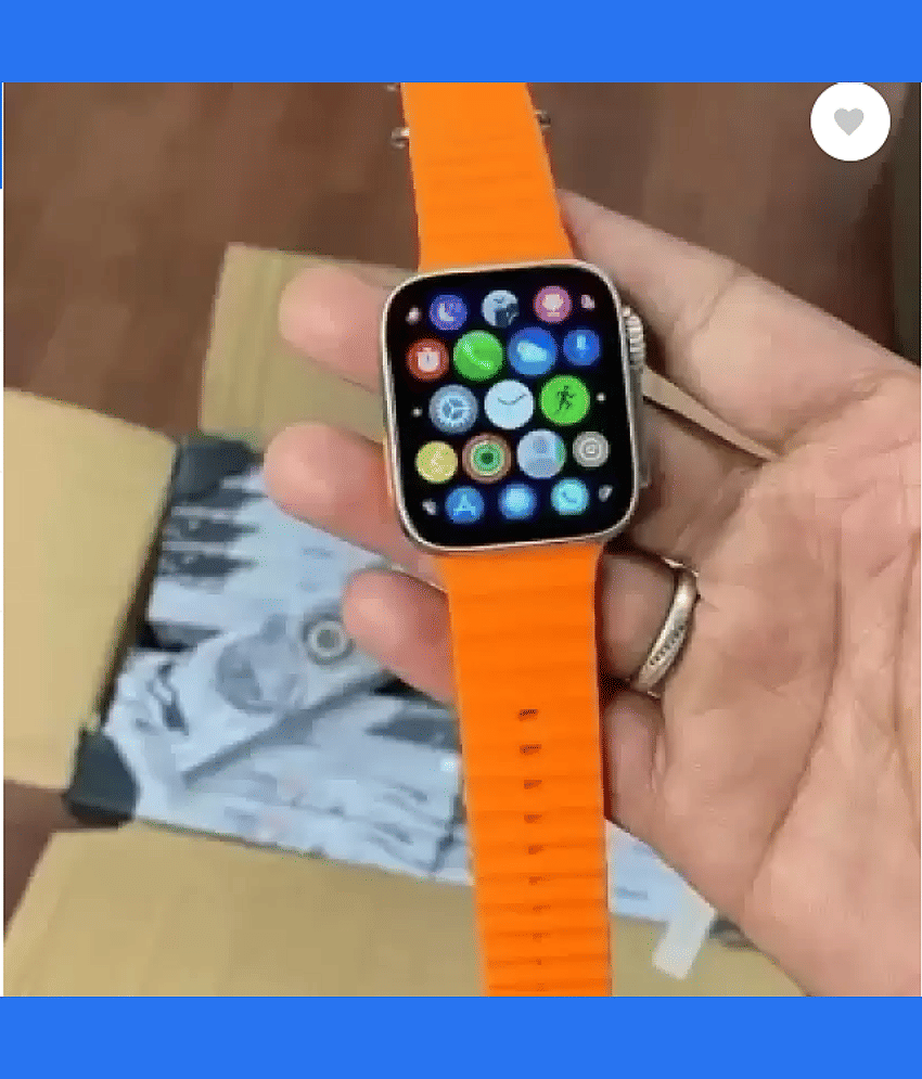 WOF AMOLED BT Calling Smart Watch with Strap Upto 1-2 days Backup ( Orange )