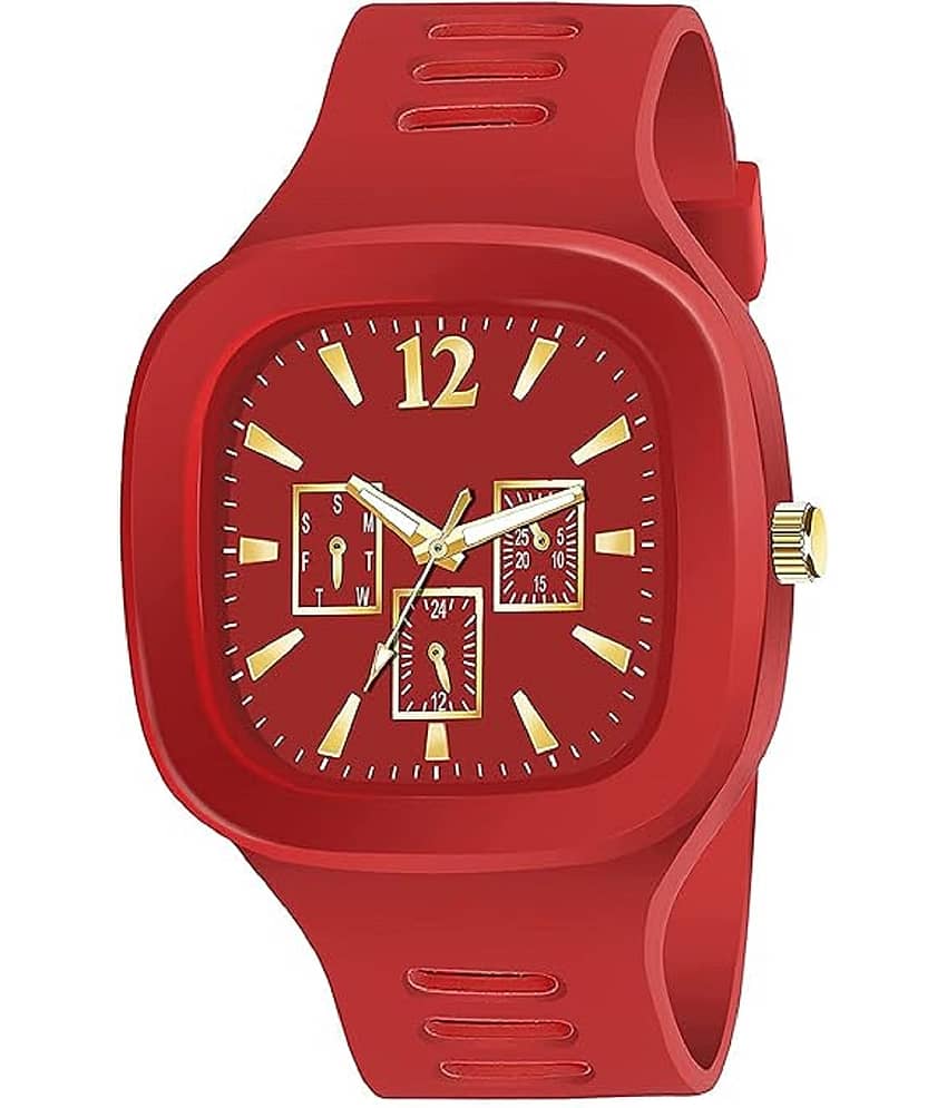 Viser Red Dial Analog Boys Watch ( Pack of 1 )