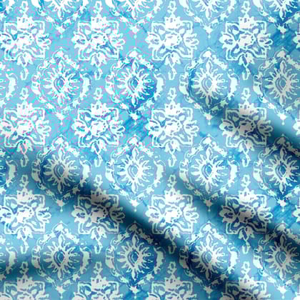 Deep Sky Batik-Pure Linen