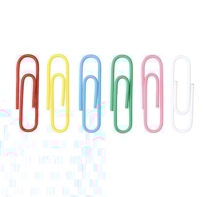 Small Multicolor Paper Clips (240 Pieces) � 28mm Metal Wire Clips � Rust-Resistant for Paperwork, Books, DIY Crafts � Ideal for School, Office & Home Use