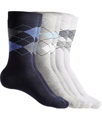 Texlon - Multicolor Cotton Men's Mid Length Socks ( Pack of 3 )