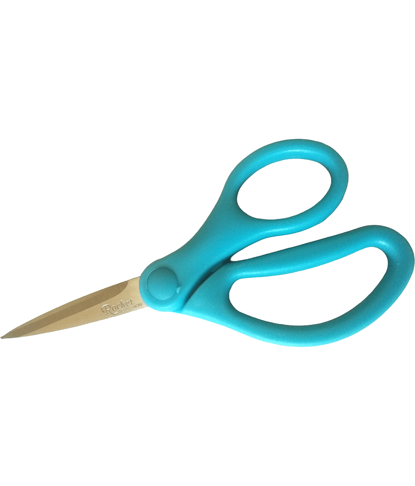 Stationery Office Plastic Student Safety Children Scissors 4.5 inch multi color