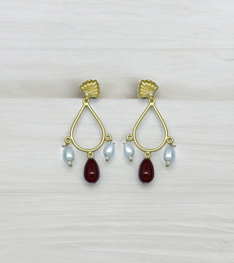 Purple Pearl Earrings