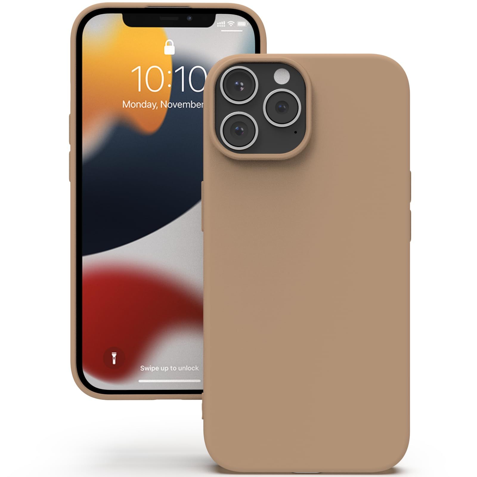 YATWIN Silicone Back Case for iPhone 12 Pro Max, Soft-Touch Phone Back Cover for Apple iPhone 12 Pro Max-Milk Tee, Brown YATWIN Silicone Back Case for iPhone 12 Pro Max, Soft-Touch Phone Back Cover for Apple iPhone 12 Pro Max-Milk Tee, Brown - Milk Tee /