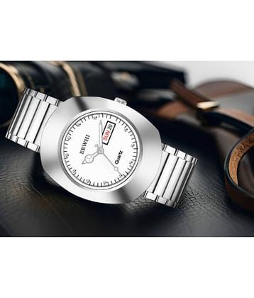 EEWHI Silver Stainless Steel Analog Men's Watch