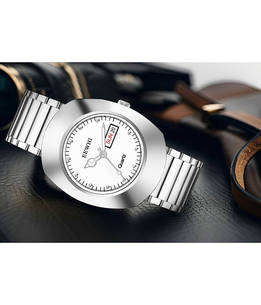 EEWHI Silver Stainless Steel Analog Men's Watch