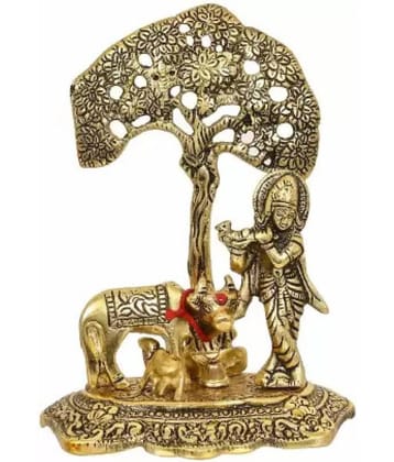 DvR ClicK - Brass Lord Krishna 18 cm Idol