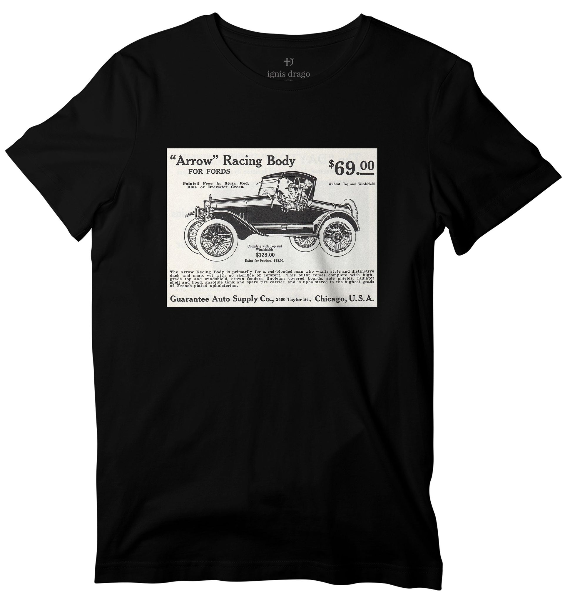 Ford Model-T T-shirt-36 - XS / Black