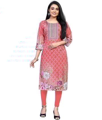 KETAKI FASHION Women Cotton Blend Printed Straight Kurti ( Multicolor5 )