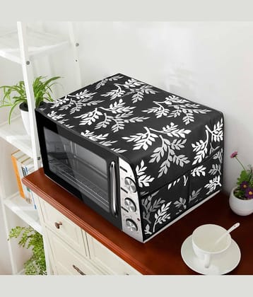 E-Retailer Single Polyester Black Microwave Oven Cover -