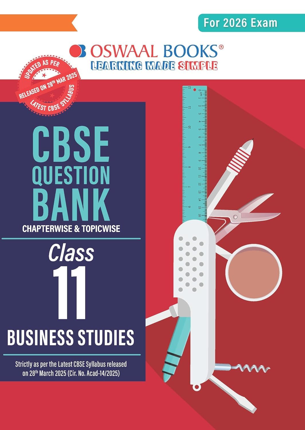 Oswaal CBSE Question Bank Class 11 Business Studies For 2026 Exam Paperback  3 April 2025 [Paperback] Oswaal Books And Learning Private Limited
