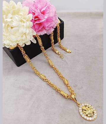 SHANKH-KRIVA Gold Plated Chain ( Set of 1 )