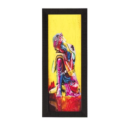 Mighty Lord Buddha Satin Matt Texture UV Art Painting