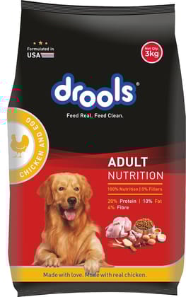 Drools Adult Chicken &amp; Egg Dog Food 3kg