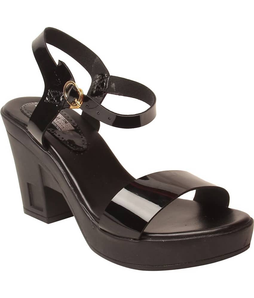 Feel It -  Black Women's Block Heel Heels