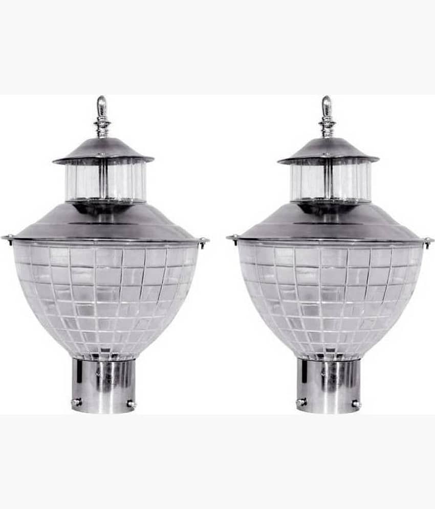 Somil Outdoor Lamp For Home Décor Gate Light Cool Day Light - Pack of 2