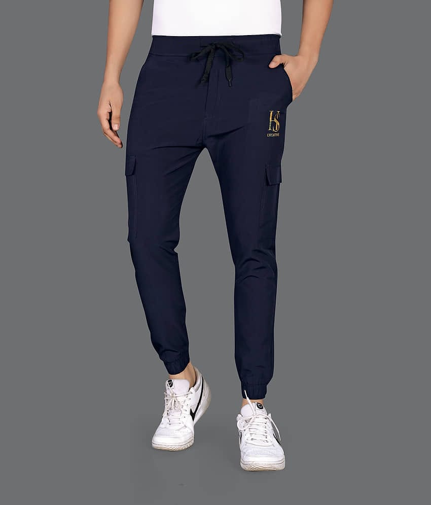 FRUZIS FASHION Blue Lycra Men's Trackpants ( Pack of 1 )