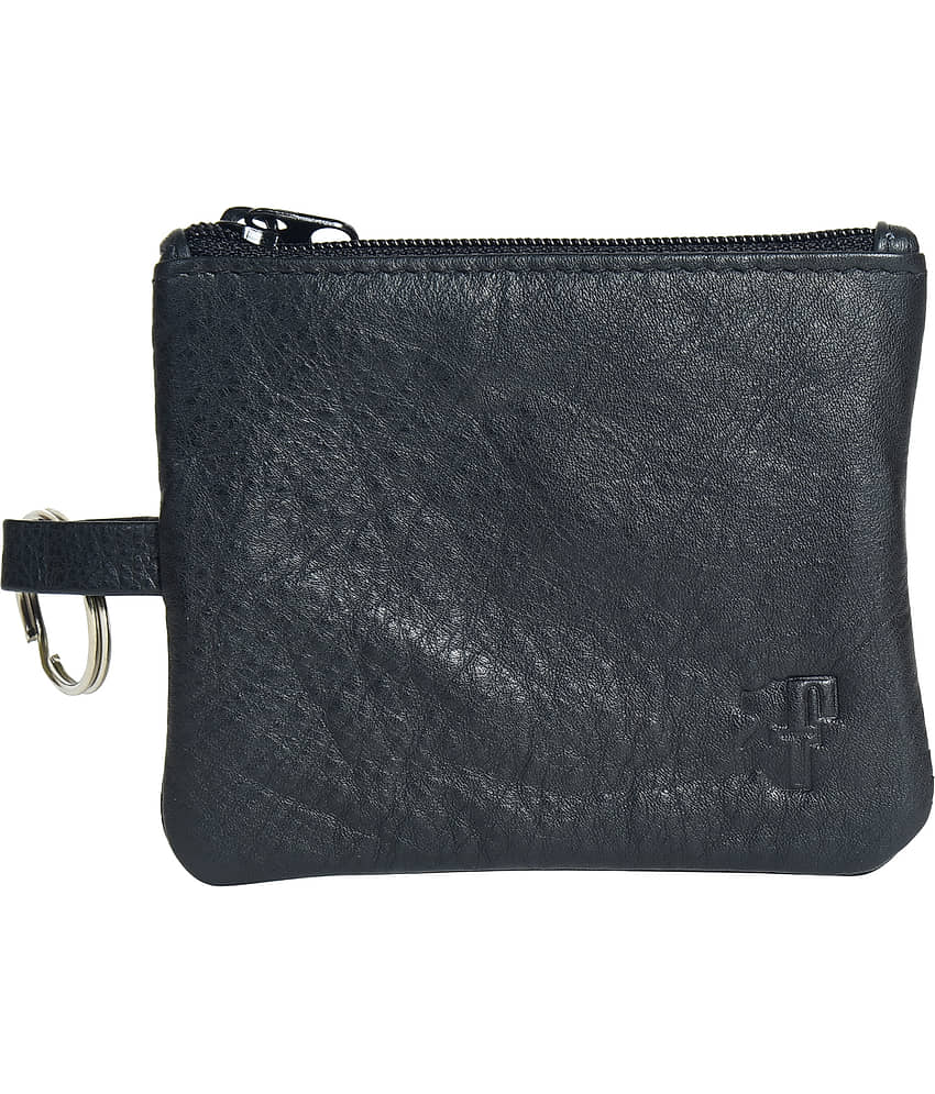 Ft - Leather Black Women's Zip Around Wallet ( Pack of 1 )
